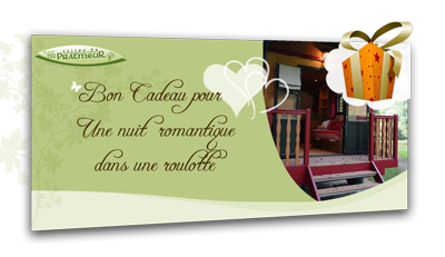 Bon cadeau une nuit dans une roulotte